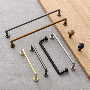 Zinc Alloy Cabinet Wardrobe Drawer Shoe Cabinet Furniture <b>Door</b> Hardware Handle for Kitchen Bedroom Hotel Modern Design Durable - Product Image 1