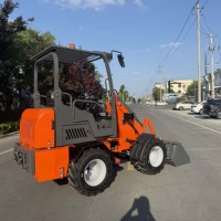 Mini-chargeuse sur pneus diesel 4x4, livraison gratuite directement de l'usine, petite chargeuse pour travaux de construction
