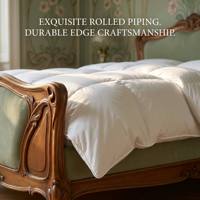 Couette de luxe 90% duvet de canard blanc, chaleur toute saison, ensembles de couettes en coton, literie, édredons de luxe, fabricant en gros