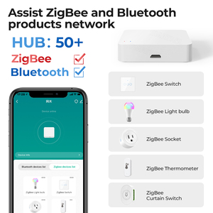 <span class=keywords><strong>ZigBee</strong></span> + Bluetooth + wifi <span class=keywords><strong>3</strong></span> in1 <span class=keywords><strong>passerelle</strong></span> sans fil Hub Smart Home App contrôle pour Smart Life Alexa Google - Product Image 4