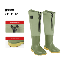 Pantalon de pêche et bottes de pluie unisexes en nylon, chaussures de ruisseau respirantes et imperméables ultra-légères pour l'extérieur, la culture du riz et la pêche