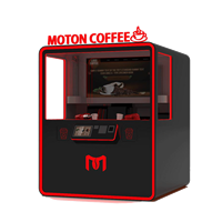 Distributeur automatique de café robotisé extérieur avec refroidissement thermoélectrique et capacité de 150 à 200 pièces