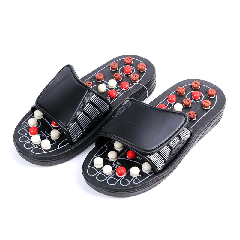 1 paire de pantoufles de massage des pieds Acupuncture thérapie masseur chaussures pour acupoint des pieds activant la réflexologie pieds Massageador sandale