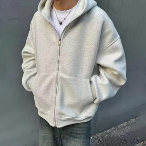 Personalizado de alta calidad de gran tamaño Boxy moda Sudadera con capucha hombres lisos con cremallera Casual mochila sudaderas con capucha Unisex sudaderas con capucha de los hombres - Product Image 3