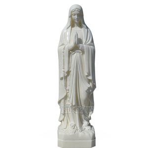 Statue de la sainte marie en marbre, icône de la vierge marie, décoration de l'église chrétienne, Statue catholique - Product Image 6