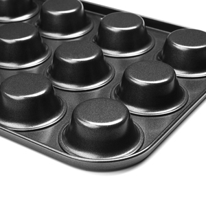 <span class=keywords><strong>Mini</strong></span> moules à muffins en acier au carbone, outil de cuisson pour gâteaux, avec tasse ronde, 12 pièces - Product Image 3
