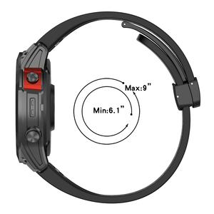 Venta directa de fábrica para Garmin <span class=keywords><strong>Fenix</strong></span> 7 7X 6 Pro 5 Plus correa de reloj inteligente deportivo de silicona de ajuste rápido - Product Image 6