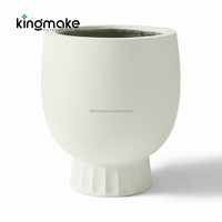 Pot de fleurs extérieur élégant et rond, design cylindrique haut, pots de fleurs de jardin, décoration extérieure, résistant au gel, résistant aux UV