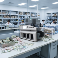 Meilleure Nouvelle Machine de Comptage et de Tri de Billets GRACETEK de Qualité Bancaire avec Écran LCD Couleur, Compatible Toutes Devises, Certifiée CE/ECB, Automatique
