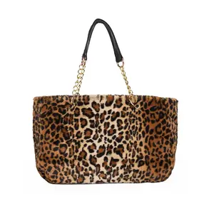2024 New large capacity faux fur women's bag simple fashion women's single shoulder handbag foreign trade women's bag
