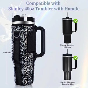 <span class=keywords><strong>Bolsa</strong></span> <span class=keywords><strong>de</strong></span> botella <span class=keywords><strong>de</strong></span> agua brillante con correa ajustable para <span class=keywords><strong>Stanley</strong></span> 40 oz Portavasos aislado <span class=keywords><strong>Bolsa</strong></span> <span class=keywords><strong>de</strong></span> botella <span class=keywords><strong>de</strong></span> agua portátil - Product Image 2