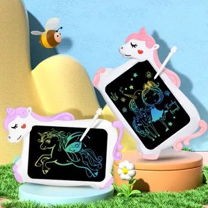 Tableta de escritura Digital de unicornio para niños, garabatos, almohadilla de dibujo, juguetes educativos, tablero de dibujo mágico