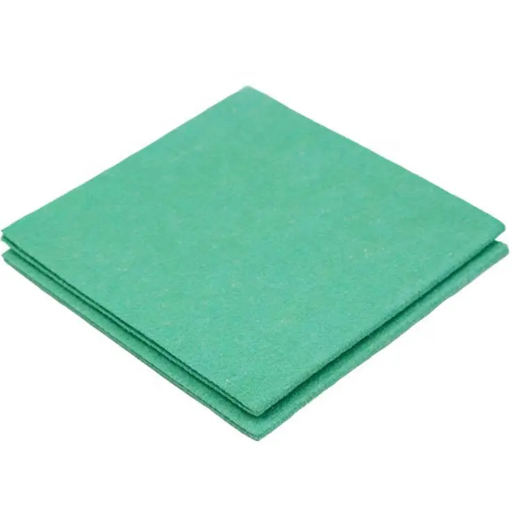 BSCI ISO9001 Nadel gelbes Vlies-Reinigungs tuch wieder verwendbares saugfähiges Mehrzweck tuch