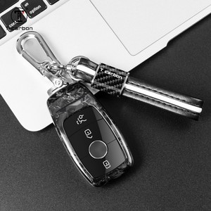 Étui de clé de voiture en Fiber forgée à la mode pour <span class=keywords><strong>Mercedes</strong></span> Benz classe S <span class=keywords><strong>AMG</strong></span> t-carbon housse de clé de voiture accessoires d'intérieur - Product Image 4