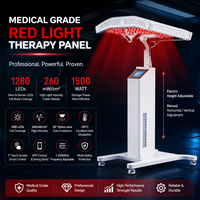 Panel de Terapia de Luz Roja Suyzeko para Cuerpo Completo, 660nm 850nm, Máquina de Fotobiomodulación con Soporte Motorizado para Clínica de Bienestar y SPA