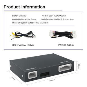Autoabc <span class=keywords><strong>Apple</strong></span> <span class=keywords><strong>Carplay</strong></span> Inalámbrico para <span class=keywords><strong>Toyota</strong></span> Camry Corolla Highlander Tundra <span class=keywords><strong>Auris</strong></span> Prius Rav4 2014-2019 con 1 Año de Garantía - Product Image 5