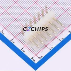 3.96-7AWT Wire-to-Board Pin Header Bent Lead Through Hole,P=3.96mm Connector 1x7P 3.96mm Right Angle Insert 7P - Product Image 1