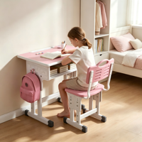 Table d'étude pour étudiants avec chaises, hauteur réglable, pour la maison, le salon, la chambre à coucher
