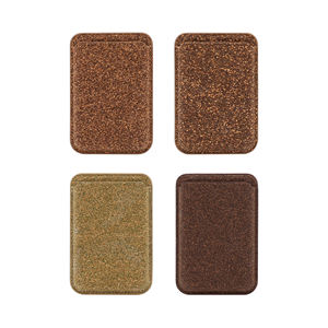 Portefeuille en PU biodégradable OEM avec design grain de bois parfumé, étui porte-passeport magnétique pour téléphone portable et cartes d'identité - Product Image 3