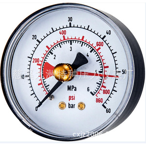 Manómetro Digital Axial Estándar Jiuzhou de 2.5\" (63 mm), Calidad Estable con Puntero Rojo para Uso Industrial de Gas, Precio Bajo - Product Image 1