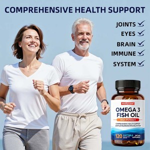 Oem טריפל כוח מעל 2100 מ "ג אומגה <span class=keywords><strong>3</strong></span> חומצות שומן חומצות שומן פרמיה פרמיה שנתפסו פרוע שמן דגים 120 ct אומגה <span class=keywords><strong>3</strong></span> שמן דגים - Product Image 4