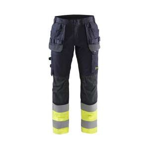 BLAKLADER - 148715128933D120 Pantalones inherentes multinorm con elástico Azul marino/Amarillo ROPA DE TRABAJO RESISTENTE A LLAMAS - Product Image 1
