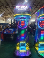 Máquina de Juego Arcade BH 2 en 1 de Boxeo y Prueba de Fuerza de Patada, Operada con Monedas, para Mayores de 6 Años, Enchufe Universal