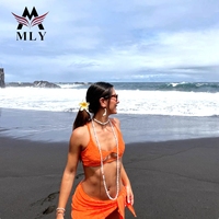 Bikini personnalisé MLY 3 pièces, jupe en maille de haute qualité, maillot de bain, vêtements de plage, robe de couverture