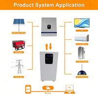 Batterie Solaire 314Ah 16kWh 51.2V pour Autonomie Maximale avec Armoire Intérieure Assortie, Système Solaire+Électrique pour Raccordement Hybride au Réseau