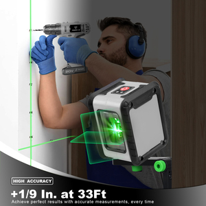 Niveau <span class=keywords><strong>laser</strong></span> industriel pivotant à 360 degrés avec 2 lignes et <span class=keywords><strong>trépied</strong></span> <span class=keywords><strong>pour</strong></span> la construction et les projets de bricolage – Entrepôt local Europe - Product Image 1
