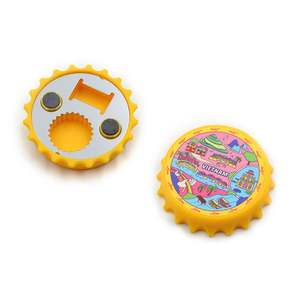 Décapsuleur magnétique rond personnalisable pour réfrigérateur, idéal pour les anniversaires – Vente directe usine - Product Image 4