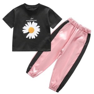 <span class=keywords><strong>Ensemble</strong></span> de vêtements d'été pour enfants, adolescentes et filles, court, avec appliques, été - Product Image 1