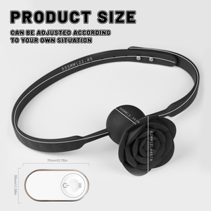 S-HANDE Drop Shipping Rose Flower Shape Adult BDSM Bondage Rose Vibrator <strong>SM</strong> Rose Mouth Gag Ball Sex <strong>Toy</strong> - Product Image 4