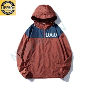 Custom New Outdoor Breathable UPF 50+ Sports Hooded <b>Jacket</b> Men's Windbreaker <b>Jacket</b> - Product Image 1