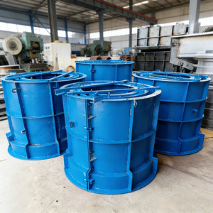 Molde para Alcantarilla de Hormigón, Molde de Acero para Pozo de Inspección de <span class=keywords><strong>Cemento</strong></span> Prefabricado para Proyectos de Drenaje de Alcantarillado, Tamaño Personalizado - Product Image 1