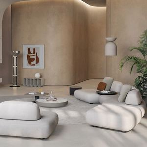 Set di Divani Curvi Angolari a 7 Posti <span class=keywords><strong>da</strong></span> Pavimento Componibili Sezionali di Design Italiano Moontree per Soggiorno Moderno - Product Image 4