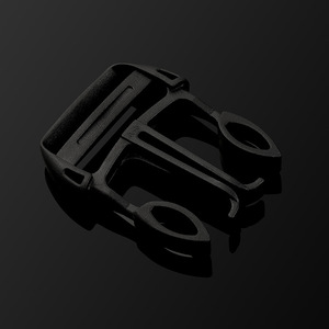 หัวเข็มขัดแบบเลื่อน โลหะผสมสังกะสี สีเงิน สีดำ ห่วงรูปตัว D สำหรับกระเป๋าเป้สะพายหลัง สายรัดปรับได้ อุปกรณ์เสริม ทนทาน - Product Image 2