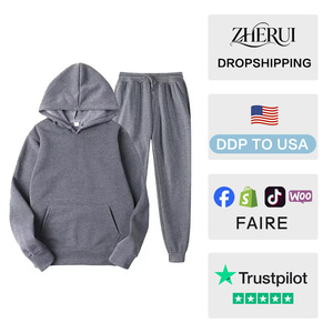 Ensemble de sweat-shirts à capuche pour femmes, col rond, poids lourd, écologiques, pour un usage quotidien - Product Image 2