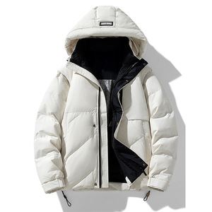 Men's <b>Down</b> Coat 90% White <b>Duck</b> <b>Down</b> Thickened Detachable Sleeve Leisure Winter <b>Jacket</b> - Product Image 2