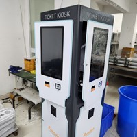 Machine de comptage de mangeur de billets de rachat en métal haute Performance Kiosque latéral 3 Support espagnol pour centre de jeu d'arcade à jetons