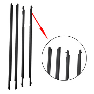 4 cái màu đen cửa xe cửa sổ weatherstrips TRIM vành đai con dấu vật liệu cao su cho Toyota Prado 150 2010-2018 năm - Product Image 4