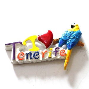 ขายส่งสติกเกอร์ติดตู้เย็นแม่เหล็ก 3 มิติ น่ารัก ทำจากเรซิ่น ของที่ระลึกนักท่องเที่ยวเทเนริเฟ่ ออกแบบเองได้ - Product Image 2