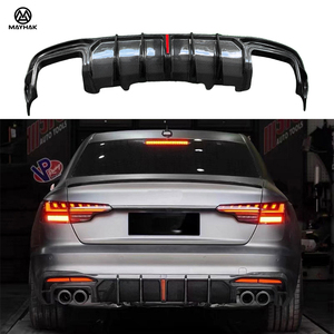 Diffuseur arrière de lèvre de pare-chocs arrière en Fiber de carbone de Style Bctxe pour Audi A4 B9.5 <span class=keywords><strong>S4</strong></span> <span class=keywords><strong>2021</strong></span> + remplacer les accessoires de voiture de becquet arrière automatique - Product Image 6