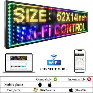 Letrero LED P10 a todo color programable por APP, tablero de mensajes desplazable, indicador de entrada, luz decorativa, enchufe UK/US/AU/EU - Product Image 3