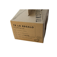 Boîte d'emballage en papier Kraft à personnaliser, 10 pièces, emballage en carton pour tasse et présentoir