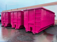 Bac à déchets en acier Q235 durable, peinture pulvérisée, bac à déchets de 20 yards, bac à déchets, garantie 1 an, gestion des déchets