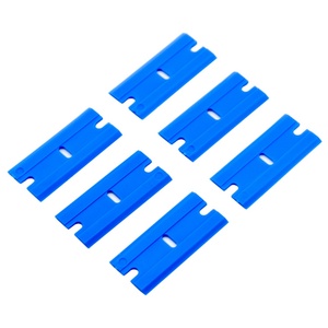 <b>Plastic</b> Scraper Single <b>Edge</b> Razor Blade Double,<b>Edged</b> <b>Plastic</b> Razor Scraper Blades - Product Image 2
