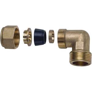 Kit de sellado de codo macho de alta presión 1/2X18 para tubería de cobre Accesorios de compresión de latón Técnicas forjadas para aceite 12mm 14mm - Product Image 1