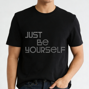 Trasferimento di Strass Personalizzato, Design 'Be Yourself' in Strass, Disegni Termoadesivi per Magliette - Product Image 4