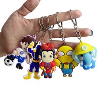 Porte-clés en caoutchouc personnalisés en gros avec logo 2D 3D, chaînes de porte-clés, anneaux, porte-clés en PVC